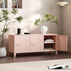 MIOCASA Metal Storage Cabinet, 3 Door TV Stand, Metal TV Cabinet - Image 4