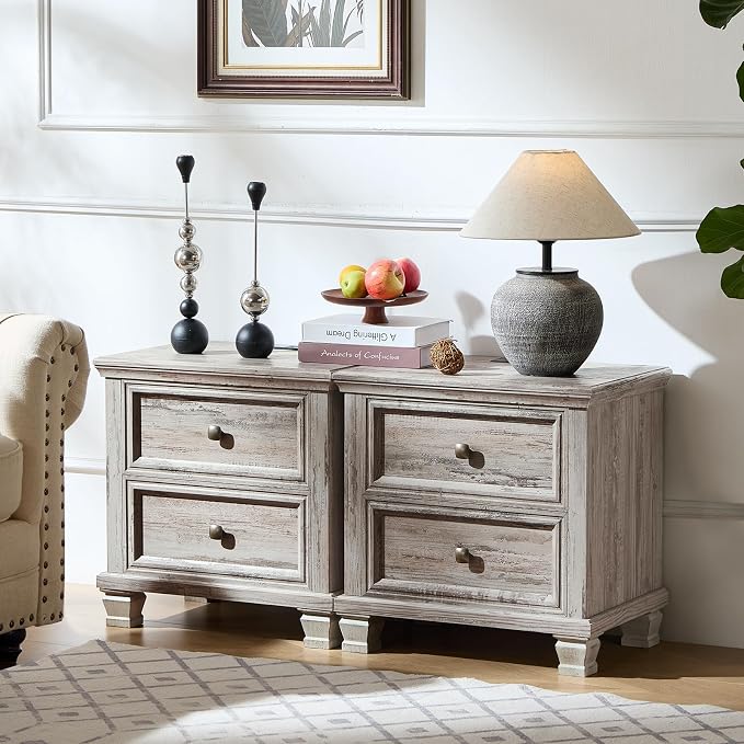 SAVOR LIFE Farmhouse Nightstand - Image 7