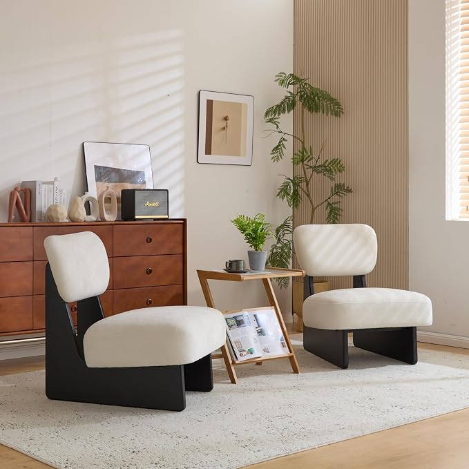 Accent Chairs Set of 2, Mid-Century Modern Chair - Image 3