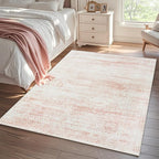Pink Washable Rugs 8x10 Area Rugs - Image 8