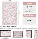 DUKINO 4x6 Area Rug, Non Slip Animal Washable Rug - Image 2