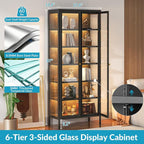 6-Tier Glass Display Cabinet - Image 2