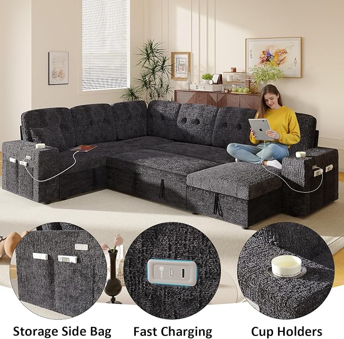 Modular Sectional Sleeper Sofa - Image 4