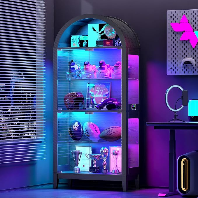 Gurexl 5-Tier Arched Display Cabinet - by Gurexl