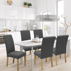 BIETYONE Stretch Dining Chair Covers Set of 8, Soft Removable Washable Kitchen - Image 2