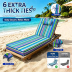 Chaise Lounge Cushion for Outdoor Furniture, Waterproof, Fade-Resistant and - Image 4
