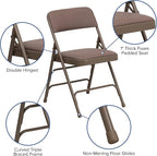 Flash Furniture 2 Pack HERCULES Series Curved Triple Braced & Double Hinged - Image 5