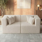 MONVANE 75" Loveseat Sofa, Comfy Chenille Cloud Couch - Image 6