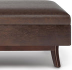 SIMPLIHOME Owen Rectangular Storage Ottoman - Image 6