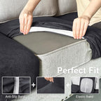 ANARACHON Leather Look Couch Cushion Covers Sofa Seat Slipcovers Sets Couches - Image 4
