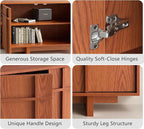 TV Stand for 75 Inch TV, Mid Century Modern TV Stand - Image 4