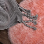 ORINOVA Pink Faux Sheepskin Fluffy Fur Rugs - Image 8