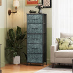 WLIVE Fabric Dresser, 5-Drawer Tall Dressers - Image 2