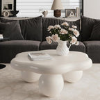 35" Cloud Coffee Table with 3 Ball Legs, Modern Minimalist Petal Center Table - Image 3
