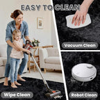 2x6 Fluffy Shag Area Rugs for Living Room Bedroom: Soft Plush Carpet Black | - Image 7