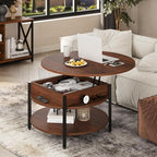 FABATO Round Lift Top Coffee Table - Image 2