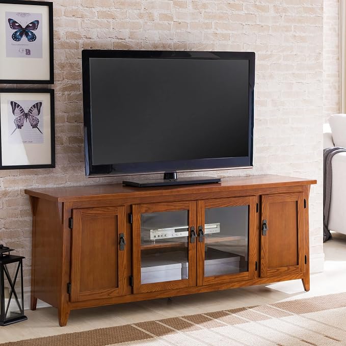 Leick Home 82560 Solid Wood Four Door TV Stand - Image 10