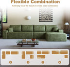 AUGOP 136" Sectional Couches for Living Room Modern Modular Sofa - Image 7