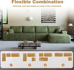 136" Sectional Couches for Living Room Cloud Couch Sofa - Image 5