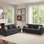 Apicizon 3-Seater Sofa & 3-Seater Sofa, 2 Piece Set Comfy Couch by APICIZON