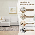 U-Shaped Sectional Couches for Living Room, 4 Seat Sofa - Image 7