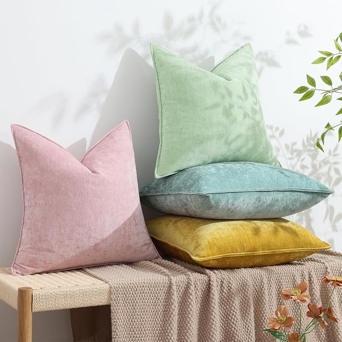 decorUhome Summer Couch Throw Pillow Covers 16x16 Set of 2, Decorative Soft - Image 5