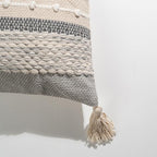 Decorative Lumbar Throw Pillow Cover 12x20 Boho Gray Accent Cushion - Image 9