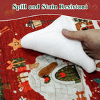 Washable Christmas Rug Runner 3x4: Non Slip Small Area Rug - Image 6