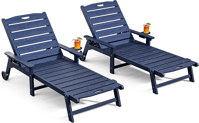 Outdoor Lounge Chair Set of 2 by LegacyAmerhomeDirect