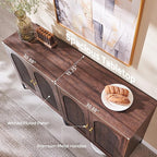 IFBUY Modern Sideboard Buffet Cabinet, 61.75" W Fluted Arched Buffet Cabinet - Image 6