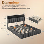 PRAISUN Bed Frame Queen Size - Image 2