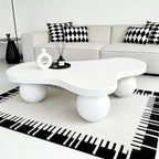 46" Cloud Coffee Table with 3 Ball Legs, Modern Irregular Center Table - Image 6