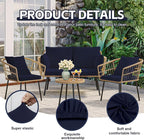 12Pcs Patio Cushion Covers, Outdoor Stretch Cushion Covers, Washable | Stretch - Image 3