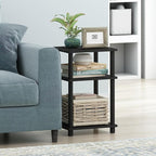 Furinno JUST Side Table, 3-Tier End Table, Open Shelves Night Stand, Bedside - Image 5