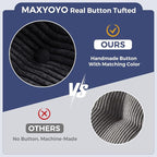 MAXYOYO Loveseat Sofa Couch, Upholstered Bean Bag Chair Cloud 2-Seat - Image 9