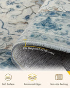 RELEANY Washable Area Rug, Runner 3'x10', Water Repellent, Pet Friendly - Image 3