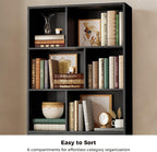 IRONCK Bookshelf, 70.9 Inch Tall Bookcase, 3-Tier Bookshelves - Image 5