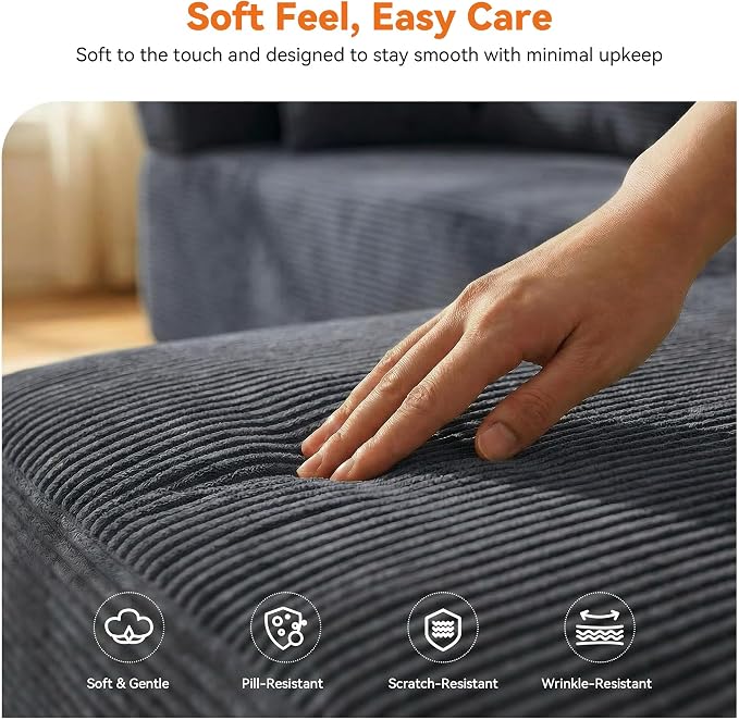 MONVANE 106" Cloud Sectional Couch - Image 7