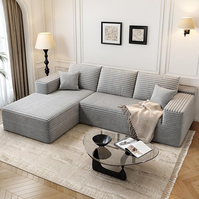 107.5" Cloud Modular Sectional Sofa Couch by Settab