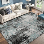 RELEANY Washable 6'x9' Abstract Area Rug by RELEANY