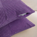 Fancy Homi 2 Packs Purple Decorative Throw Pillow Covers 22x22 Inch - Image 4