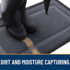 OLANLY Front Door Mat Outside 33x21, All-Season Heavy-Duty Rubber Doormat | - Image 5