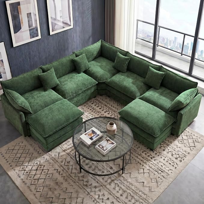 111.4" V-Shaped Corner Couch Sectional by MUDANT