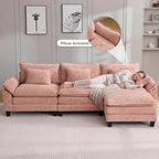 Oprisen 120" Modular Sectional Sofa, Comfy Cloud Couch Sectional Sofa - Image 5