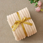 BEDELITE Ribbed Twin Blanket for Couch & Bed, Blush Sand, Warm Yet Lightweight - Image 6