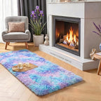 Adorable Rainbow Rugs for Bedroom Girls 2x4 Ft, Soft Purple Shag Tent Rugs | - Image 5