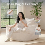 Giant Plush Bean Bag Chair for Adults - Image 4