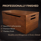 Personalized Engraved Name, Fully Assembled, Solid Wood Storage Trunk - Image 8