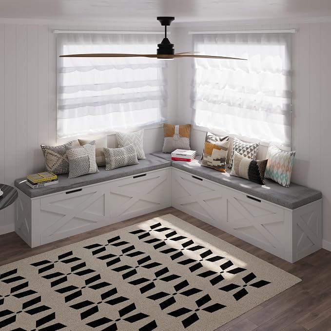 Bobve L-Shape Storage Bench by Bobve
