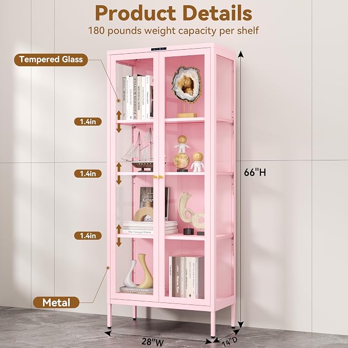 Polup Glass Display Cabinet - Image 3